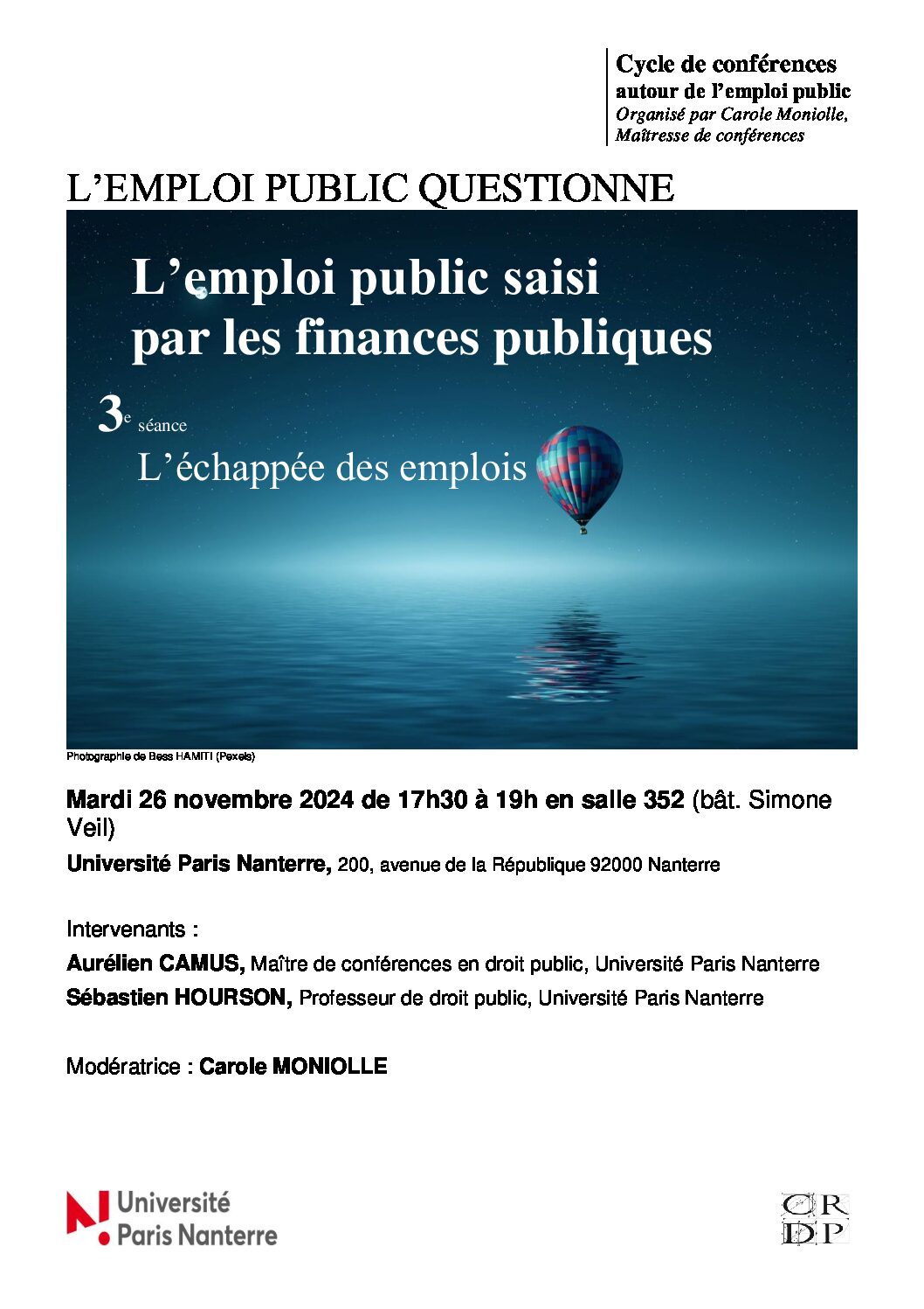 L’emploi public saisi par les finances publiques