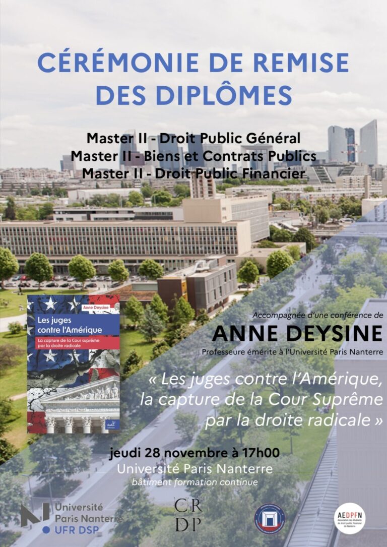 Cérémonie de remise des diplômes M2