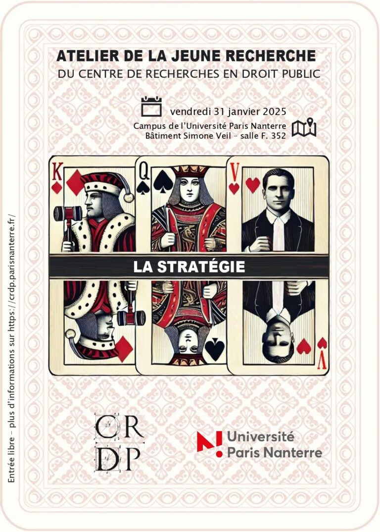 “La stratégie” – Atelier de la jeune recherche